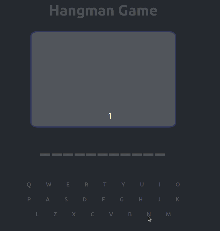 Hangman Mini Game